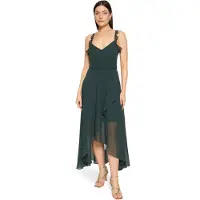 Vera Mont Abendkleid "Damen mit Volant" Ohne Tasche Wickel-Design