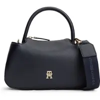 Tommy Hilfiger Handtasche Th Logotape Mini Satchel AW0AW18743 Dunkelblau
