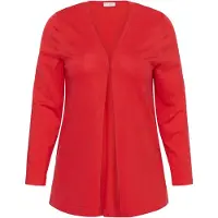 KAFFE CURVE Strickjacke "Damen Strickjacke KCfarsia", Damen, Gr. XL, rot (poppy rot), Obermaterial: 80% Viskose CV. 20% Nylon NY., Strickjacken Strickjacke