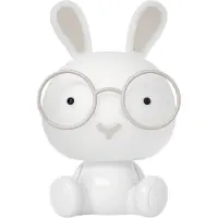 Luxus Europe - Nachtlampe Kinderzimmer Bunny Weiß - Draadloos LED Nachtlampje Kinderen - USB-C Oplaadbaar
