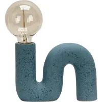 Luxus Europe - Tischlampe Berlin Blau - Keramische Designer-Tischlampe für den Innenbereich