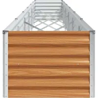 vidaXL Hochbeet Hellbraun 582 x 50 x 36 cm Verzinkter Stahl