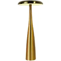 Luxus Europe - Tischlampe Touch Dahlia Gold - Kabellose LED-Tischlampe für den Innenbereich – USB-C wiederaufladbar