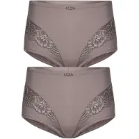 Susa Miederslip "2er Pack Miederslip London", Damen, Gr. 40, Stoff, lila (frosty lavender frosty lavender), Stoff, Obermaterial: 75% Polyamid PA. 25% Elasthan EL., Unterhosen Miederslip