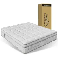Youjia 7-Zonen Taschenfederkernmatratze 140x200 cm H3, 25cm Hohe Kaltschaum Hybrid-Matratze, Ergonomische Körperanpassung & Atmungsaktiv