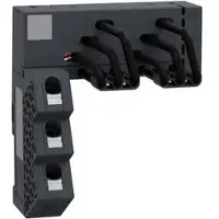 Schneider Electric GV2G2LA Drehstrom-Sammelschienensystem, 63A, 2 Abgangsstellen, Einspeisung Links, 45mm Abstand