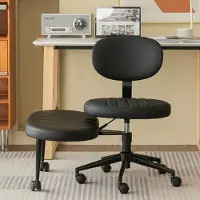 STILVORA Bürostuhl höhenverstellbar und 360° drehbar, Drehstuhl mit integrierter Fußstütze, Schreibtischstuhl aus Samt für Home Office