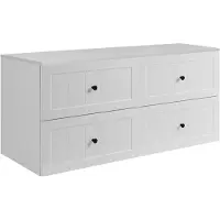 3Xeliving Badezimmer-Unterschrank-Set, Weiß, 120 (2 x 60) x 46 x 58 cm