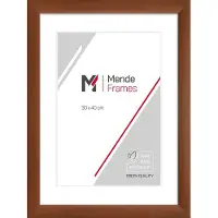 MendeFrames Holzrahmen Kirschbaum Massivholz 70x70 cm Klarglas H220