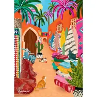Pieces & Peace Puzzle Marrakech Souk 1000 Teile buntes Spielzeug