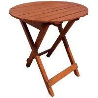 Garden Pleasure Gartentisch "HANFORD", braun (braun, holzoptik), B:45cm H:50cm T:45cm, Tische, Gartentisch