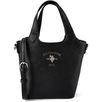 U.S. POLO ASSN. Umhängetasche Handtasche Stanford Mini Shopper Black schwarz