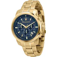 Maserati Edelstahl Armband-Uhr Chronograph SUCCESSO Herren gold D2UMAR8873621021