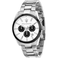 Maserati Edelstahl Armband-Uhr Multifunktion Attrazione Herren silber D2UMAR8853151004