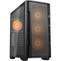 Cougar UNIFACE RGB, Midi Tower, PC, Schwarz, ATX, CEB, EATX, micro ATX, Mini-ITX, Multi, 18 cm