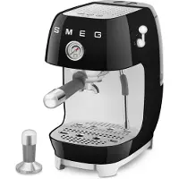 Smeg 15-bar-espressomaschine für schwarzen espresso ECF03BLEU