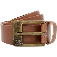 PME Legend Ledergürtel "PME FAR WEST BELT", Herren, Gr. 90, braun (cognac), Rindsleder, Gürtel Ledergürtel