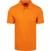 BOSS für Herren. 50507803 Schmal geschnittenes Baumwoll-Stretch-Poloshirt orange (XL), Lässig, Baumwolle, Kurzarm