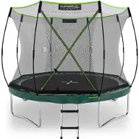 Kinetic Sand Trampolin Federlos-Design 'Bungee Safety Elite' Ø 244/305/366 cm - Outdoor Gartentrampolin für Kinder