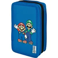 OEM Tripledecker-Mäppchen mit Stiften und Zubehör, Super Mario, 19x12x7 cm