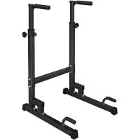 Zimilo Dip Stand, höhenverstellbare Dip Station, robuste Dip Bars mit rutschfesten Griffen, multifunktionales Trainingsgerät für Indoor