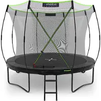 Kinetic Sand Trampolin Outdoor 'Ultimate Pro' Ø 244/305/366 cm, rundes Gartentrampolin mit Sicherheitsnetz, bis 120/150/160 kg