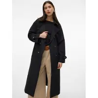 Vero Moda Trenchcoat "VMCHLOE LONG TRENCHCOAT GA NOOS" Zweireiher mit Bindegürtel, Oversized