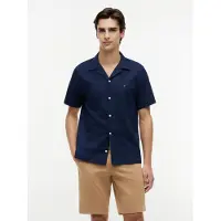 Tommy Hilfiger Kurzarmhemd "LINEN BLEND SOLID SS RF SHT"