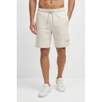 Boss green Sweatshorts "JT Shorts", Herren, Gr. 3XL, N-Gr, beige (open weiß137), Sweatware, Obermaterial: 88% Baumwolle, 12% Polyester, unifarben, relaxed fit kniefrei, Hosen Sweatshorts