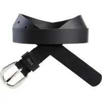 BOSS Ledergürtel "Laci Sz25", Damen, Gr. 80, schwarz (schwarz 001), Leder, unifarben, Gürtel Ledergürtel, aus italienischem Leder