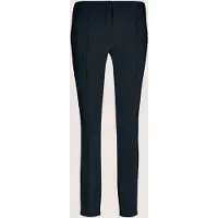 MADELEINE Stoffhose "Hose Schlanke Stretch-Hose mit Biesen", Damen, Gr. 38, N + K Gr, blau (marine), Obermaterial: 59% Baumwolle CO. 38% Polyamid PA. 3% Elasthan EL., Modern, normal, Hosen Stoffhose