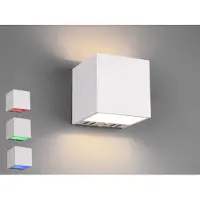 TRIO WIZ LED Wandleuchte Würfel Weiß - Up and Downlight mit Fernbedienung & Handy App