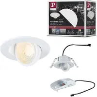 Paulmann Einbauspot Zina weiß Ø 9 cm IP65 schwenkbar CCT dim