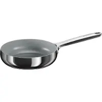 Berghoff Home Bratpfanne 20 cm Edelstahl, keramische Antihaftbeschichtung, PTFE frei, für alle Herdarten, Stellar Steel