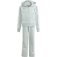Adidas Trainingsanzug SPORTSWEAR "ESSENTIALS KIDS", Kinder, Gr. 170, grün (wonder sage, weiß), Obermaterial: 70% Baumwolle, 30% Polyester, Sportanzüge Trainingsanzug