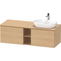 Duravit Waschtischunterschrank D-Neo 140x55cm, 2 A, 1 Pl, B R, b geb/Ei Nat