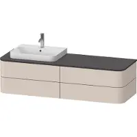 Duravit Waschtischunterschrank o. ES Happy D.2 Plus 40,8x160cm, 4 SchKa., BP l, Tau matt