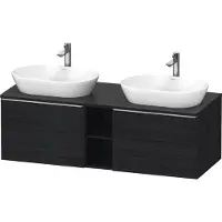 Duravit Waschtischunterschrank D-Neo 140x55cm, 2 A, 1 Pl, B bs, ES geb/Ei sw