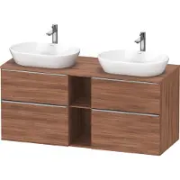 Duravit D-Neo Meuble sous-vasque sur console suspendu (découpe côté contributif), 1400x664x550mm, 2