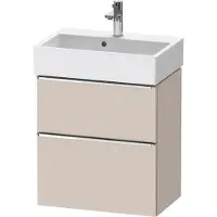 Duravit D-Neo bâti-support lavabo suspendu, Compact, 584x625x372mm, 1 tiroir, avec poignée chrome