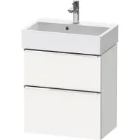 Duravit D-Neo bâti-support lavabo suspendu, Compact, 584x625x372mm, 1 tiroir, avec poignée chrome
