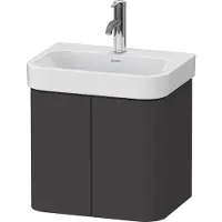 Duravit Waschtischunterschrank Happy D.2 Plus 47,5x35x41,5cm, 2 Tür., graph supermatt