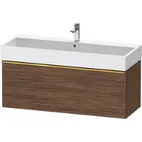 Duravit D-Neo bâti-support lavabo suspendu, 1184x440x442mm, 1 tiroir, avec poignée or poli, DE4275034210000