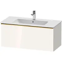 Duravit D-Neo bâti-support lavabo suspendu, 1010x440x462mm, 1 tiroir, avec poignée or poli, DE4263034220000