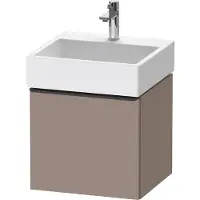 Duravit D-Neo Waschtischunterbau wandhängend, 484x440x442mm, 1 Auszug, mit Griff Diamantschwarz, DE42700BD430000
