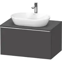 Duravit Waschtischunterschrank D-Neo 80x55cm, chr/Gra m, 1 A, 1 Pl, wandhängend