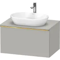 Duravit D-Neo, sous-lavabo en console suspendu, 800x459x550mm, 1x tiroir, avec poignée or poli