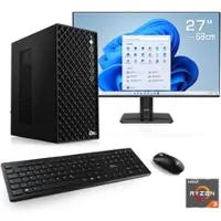 CSL PC-Komplettsystem "Mystic V24141", Energieeffizienz: E, schwarz, Microsoft Windows 11 Home (64 Bit), 16 GB RAM 1.000 GB SSD, Computer_Komplettsysteme, PC-Komplettsystem