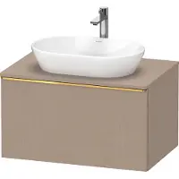 Duravit D-Neo, Konsolenwaschtischunterbau wandhängend, 800x459x550mm, 1x Auszug, mit Griff Gold poliert, DE4947034750000