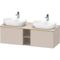 Duravit Waschtischunterschrank D-Neo 140x55cm, 2 A, 1 Pl, B bs, g pol/Tau ma